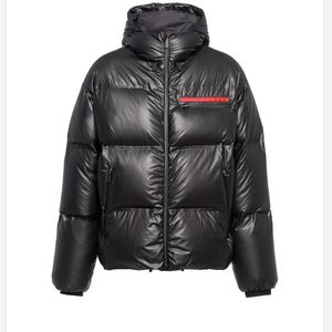 Män ner puffer jacka renylon huva designer varm parkor vinter kappa rib hylsa män kvinnor lämpliga kläder lyx varumärke down jacka windbreaker down jacka