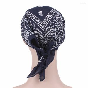 Breda brimhattar 2022 Summer Sun Fasahion Turban Fashion Women's Visor 3D Printing Headscarf Cap Unisex Square Scarf Hat