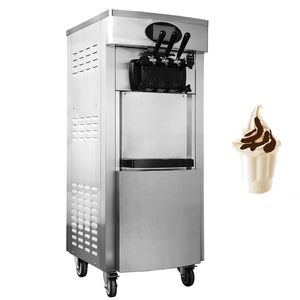 Ticari Dondurma Makinesi Paslanmaz Çelik Üç Flars Tatlı Koniler Yapımcılar 2200W