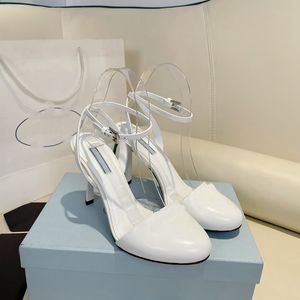 Kadın Ayakkabıları Kuzu derisi loafer sanal deri pompalar moda elbise dweding parti kalitesi açık kenar yüksek topuk sandaletleri kutu no409