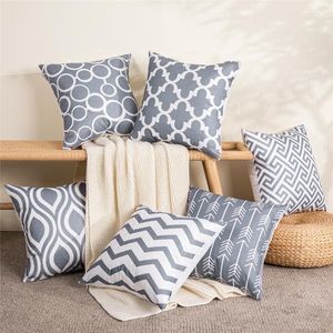 Pillow Throw Covers Striped Geometric Decorative Cushion Cover For Home Sofa Chair Coffee Rectangle Pillowcase Nordic Style 1Pcs