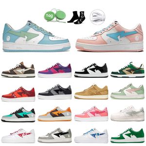 Pastel Pack Pink Sax Scarpe casual Designer Sk8 Sta Grigio Nero Bianco Colore Camo Combo Abc Blu Verde Arancione con calzino Platform Sneakers Scarpe da ginnastica