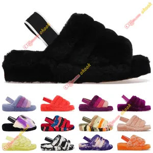 Designer Slippers Mulheres Fluff Sim Slippers Slippers Slides Sandal Austr￡lia House Soft Ladies Ladies Sapatos Azul Azul Azul