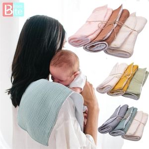 Blankets Swaddling Bite Bites 3PCS Towel Baby Facecloth Baby Bath Towel Handkerchief Cotton Burp Cloth Soft Absorbent Gauze Kindergarten Washcloth 220830