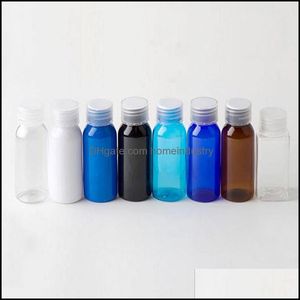 Butelka perfum 30 ml plastikowa śruba butelka zwierzak z przezroczystą czarną białą pokrywką mini słoiki do przechowywania f1804 dostawa upuszczania 2021 be zdrowie DH21U