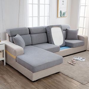 Stuhlhussen Couchbezug Sofas für Wohnzimmer Schnittsofa L-Shaper Home Sitzsockel Elastischer Samt Schwarz Dekorativ