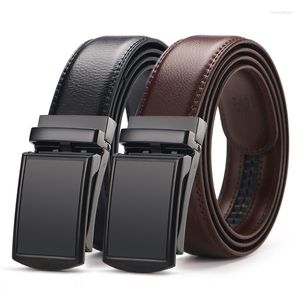 Belts Men's Belt Slide Ratchet For Men With Genuine Leather Perfect Fit Waist Size Up To 130cm 3.5cm In Width BeltBelts