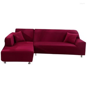 Pokrywa krzesła Lichee stały kolor rozciągają sofę nowoczesną slipcover elastyczną kanapę na salon rozmiar 190 x 230 cm