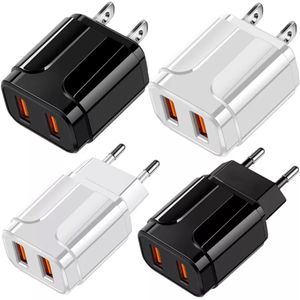 QC EU US AC WALL CHARGER TRAVEL V A Wチャージ2 USBパワーアダプター用iPad iPhone samsung lg android電話PC