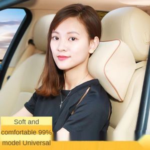 Seat Cushions Car Headrest QZTECHcar Interior Accessories Memory Cotton Neck Pillow On The Head To Protect Bone Cervical