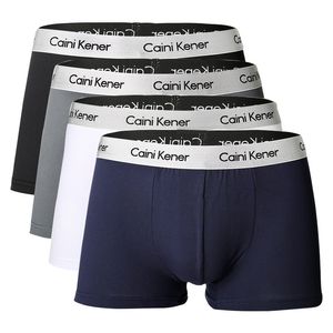 Underpants 4pcs homens boxers homem curto respirável curto confortável flexível adorável calcinha sólida 220830