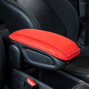 Almofadas de assento estilando caro de couro de apoio de braço de abafas tapetes de casas de interior protetor para mini cooper s jcw f54 f55 f56 f57 f60 clubman acessórios