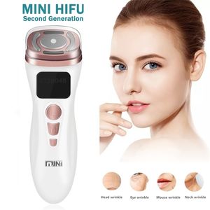 Face Massager Mini HIFU Machine Ultrasound Machine RF Fadiofrecuencia EMS Microcurrent Lift Firm Tightening Skin Wrinkle Skin Care Product 220829