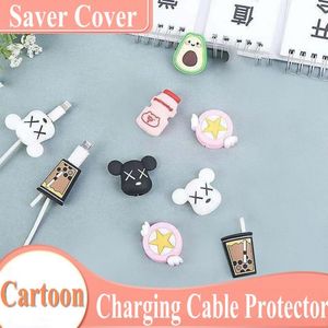 Cartoon Charging Cable Protector Saver Cover anti-break silicone data-cable new super cute personality creative protector