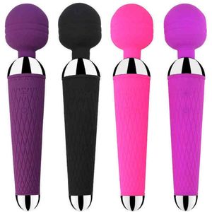 9v Yumurta Vibratörü toptan satış-NXY Vibratörler Güçlü Klitoris USB Şarj Magic Wand AV Vibratör Masajı Cinsel Sağlık Erotik Seks Oyuncakları Kadınlar İçin Yetişkin Ürünü F