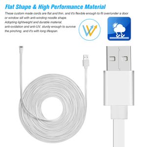 2 6 9M Charging Power Extension Cable Micro USB Cable for Arlo Smart Home Security Surveillance Camera Fits for Arlo Pro Arlo Pro 2 Arlo GO
