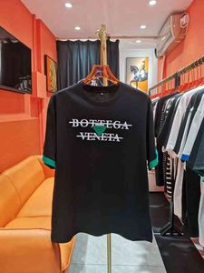 Gömlek T Kore Tam Kollu toptan satış-Tasarımcı T Shirt BV nin yüksek seviyeli bottega ven bv Kısa kollu tişört Kore gevşek rahat stil ince baskı öğeleri tam yüksek dereceli lüks gömlekler gevşek gündelik