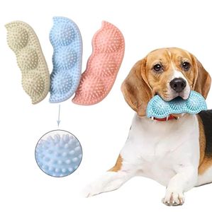 Chien Bezelye Köpek Oyuncak Çiğneme Molar Stick Interactive Toy Ball Isırık Dirençli Diş Temizleme Evcil Hayvan Malzemeleri Yavru Oyun Eğitim Oyuncakları