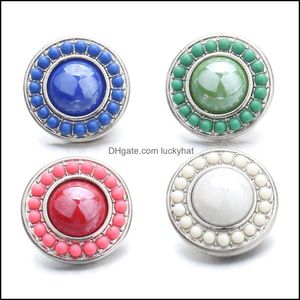 CLASPS HOOKS NOOSA Snap Jewelry Colourf Acrylic Beads Button Fit 18mm Button Armband Drop Delivery 2021 Fynd Comp DHSeller2010 DHYFY