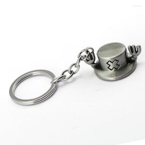 Keychains Anime One Piece Keychain Chopper Hat Key Ring Holder Bag Charm Chain For Car Fashion Jewelry