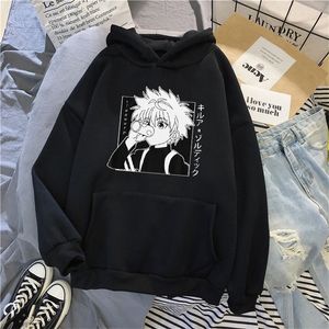 Женские куртки Kawaii Hunter x Толстовка толстовки Killua Zoldyck Anime Manga Shape Hoode Hoode Older 220830