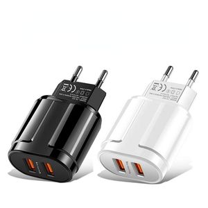 5V 2.4A EU US AC Wall Chargers Travel Quick Charge Power Adapter 2 Ports Dual Ports Charger for Ipad Iphone Android Phone Pc