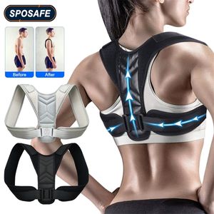Back Support Adjustable Posture Corrector Shoulder Clavicle Correction Belt for Men Women Humpback Seated 220830