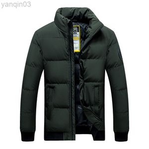 Men's Jackets Men Slim Down Stand Collar Winter Coats Casual Jaquetas New Fashion Male Thicker Warm Fit Parkas Short Winer 4XL L220830