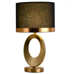 Table Lamps Nordic Ins Light Luxury Small Lamp Simple Cloth Indoor Home Bedside Bedroom Living Room Modern Retro Decoration