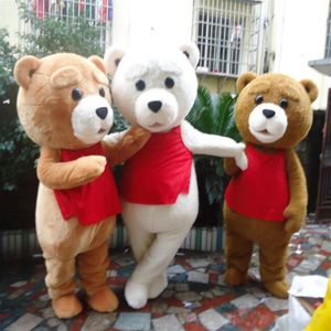 Teddy Bear Mascot Costume Teddy Costume Adult Fancy Dress Clothing Halloween Party Suit Funny Animal Bear Halloween Costume Style226x
