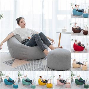 Wholesale bean bag chair resale online - Chair Covers Bean Bag Cover Sofa Easy Clean Lazy BeanBag Without Filler Lounger Seat Puff Couch Tatami