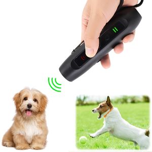 Dog Training Obedience Anti Barking Deterrent Repeller 30000Hz Ultrasonic High Power with Torch Flashlight BEEP Ultra Sound 220830