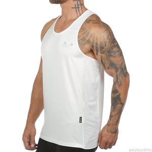 Sommar ASR -mäns tant toppar Träning Bodybuilding Sports Brand Gym Mens Back Tank Top Muscle Fashion Sleeveless Singlets fiess