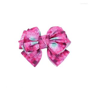 Hair Accessories Chalk For Kids Toddler Baby Girls Floral Prints Clip Bowknot Hairpin Girl Clips Medium