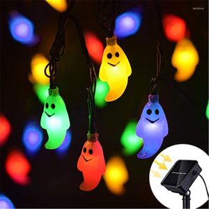 Strings Solar Led Ghost Fairy String Lights Outdoor Waterproof Garland Halloween Decoration for Patio Garden Gate Guirande Solaire