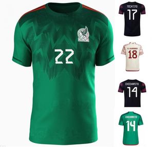 Customized Mexico Thai Quality Soccer Jerseys 22-23 14 Chicharito shirts 18 A.Guardado 17 TECATITO 22 H.Lozano 19 E.Aguirre 16 H.Herrera J.Corona 13 G.Ochoa C.Salcedo