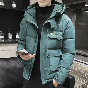 Men's Jackets 2020 New Winter Men Parka Large Pockets Casual Hooded Solid Color 5 Colors Thicker And Warm Outfit size 5XL L220830