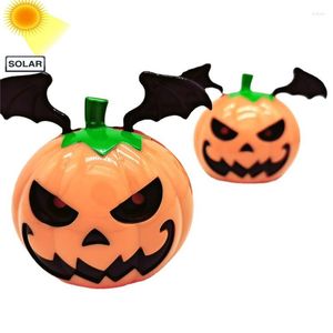 Interiördekorationer 1st bilprydnader Solar Power Dancing Swing Pumpkin Dashboard Decor Shaking Head Toys Auto Halloween Decoration