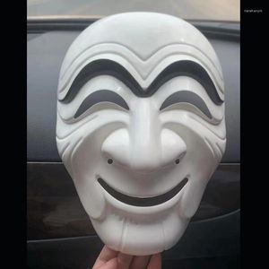 Parti Maskeleri 2022 Para Heist Kore Maskesi Ortak Ekonomik Alan Cosplay Plastik Yarım Yüz Kask Masquerade Cadılar Bayramı Kostüm Props