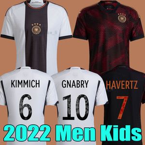 2022ハンメルズワールドカップサッカージャージKroos Germanys Gnabry Werner Draxler Reus Muller Gotze Fans Playerバージョン2023サッカーシャツ22 23 Men Kids Kit
