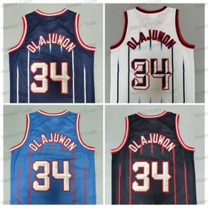 34 HAKEEM OLAJUWON Jersey Retro Jersey Mens costure