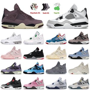 Top Jumpman 4 4s IV Basketball Shoes Violet Ore Red Thunder Zen Master Taupe Haze Black Cat Mens Women Jorden Retro Trainers Athletic Sneakers