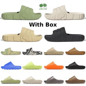 Sandali 2022 Adilette 22 Slides Designer Platform Moda Donna Pantofole da uomo Magic Lime Black Grey Desert Sand Slide Ochre Onyx Enflame Orange Bone Beach sandal Box