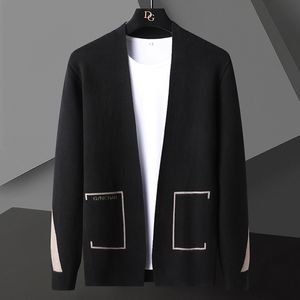 Giacche da uomo Giacca cardigan in maglia da uomo alla moda Giacca da uomo autunno/inverno taglie forti di alta qualità 4XL