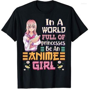 Herren T-Shirts Herren T-Shirts In einer Welt voller Prinzessinnen sei ein Anime-Mädchen-Otaku-T-Shirt