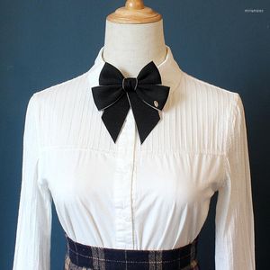 Bow Ties Tasarım Moda Rhinestone Neckwear Ön Bağlı Şerit Kravat Kız Yakar Pimleri Kravat Gömlek Kelebek Bowtie Kadın Aksesuarlar Set