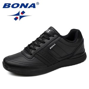 Safety Shoes BONA Style Men Casual Lace Up Comfortable Soft Lightweight Outsole Hombre 220831