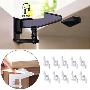 Baby Locks Latches# 10sets Cabinet Children Protection Safety Security for Kids Drawer Door Child Toddler Invisible Closet er 220830