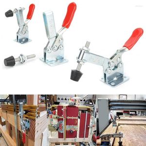 Professionelle Handwerkzeug-Sets, 4/8 Stück/Set, rote Kniehebelklemme GH-201B, 90 kg/198 lbs, horizontale Schnellspannklemmen, robustes Werkzeugzubehör