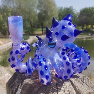 CCG Glass Water Bong Hookah Octopus Dab Rig Bubbler Percolater 14.4mm female joint For Smoking Gift Chrimas Bang Handmade High Quality Rigs Pipes